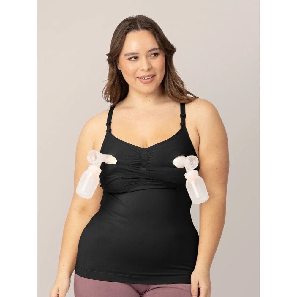 Kindred Bravely Black Sublime Hands-Free Pumping & Nursing Tank Small